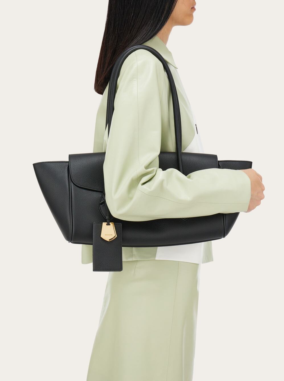Ferragamo 2024 Sold Out East-West Medium Tote Black